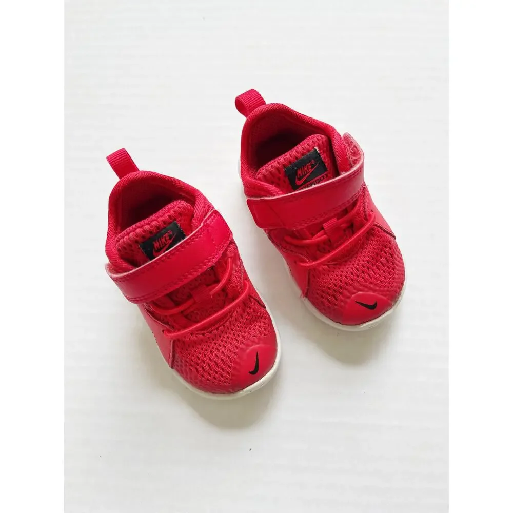 Nike Red Flex Contact 3 Sneakers Size 3c